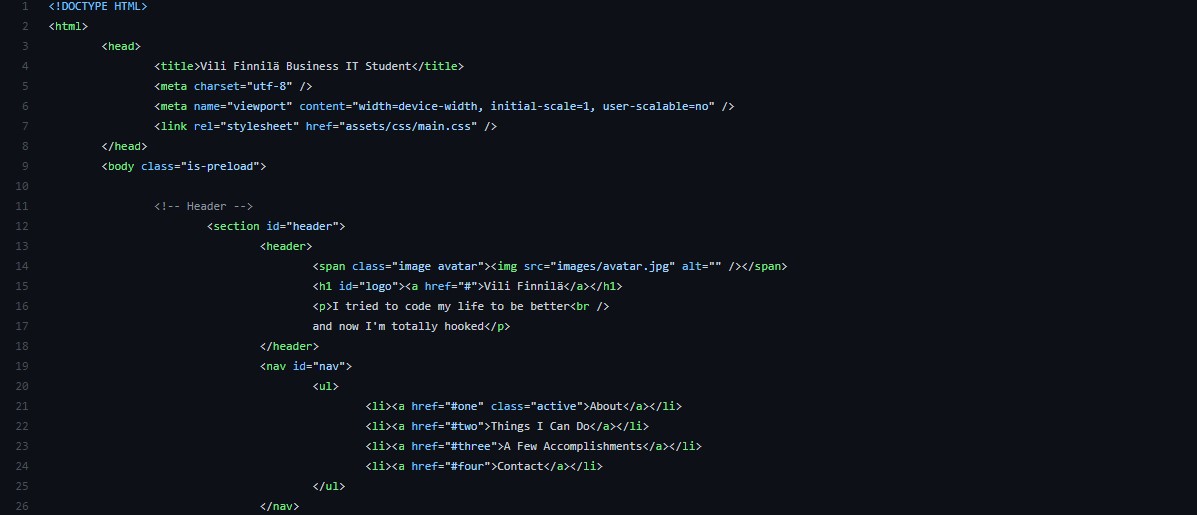 picture of html code